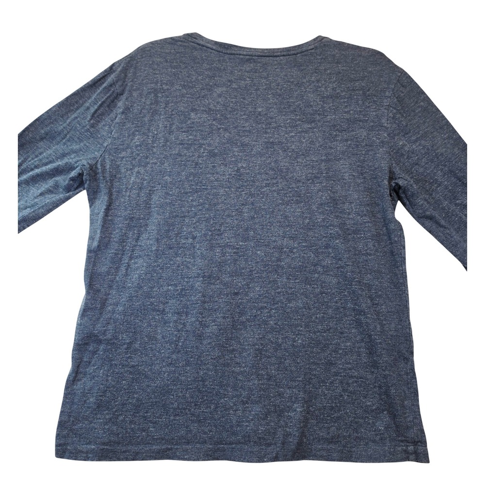 Polo Ralph Lauren Mens Blue Heather Long Sleeve T-Shirt Custom Slim Fit Medium - Picture 2 of 7